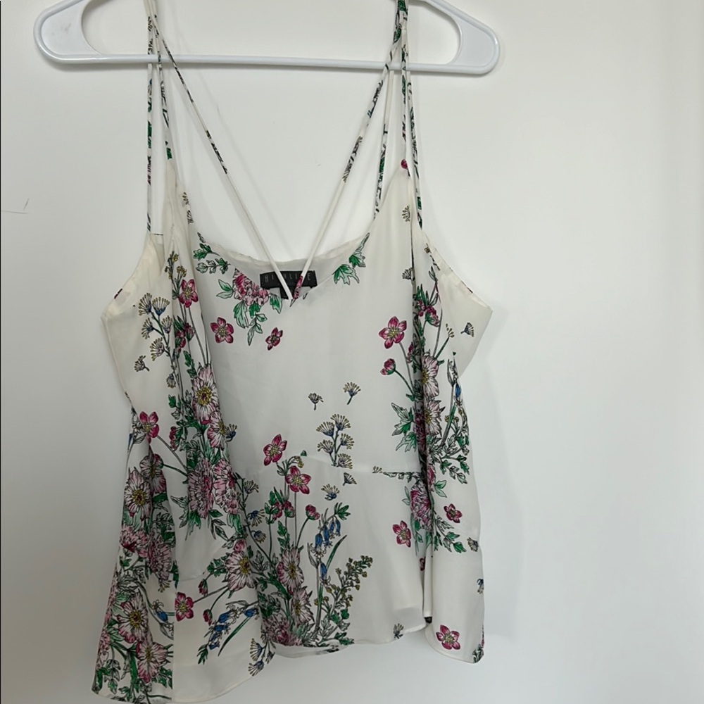 Highline Collection Floral Spaghetti Strap Top size XL